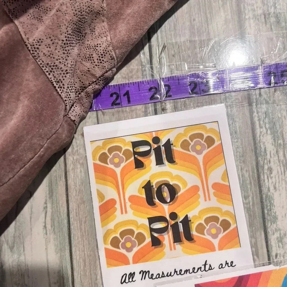 Chia Vintage Womens 80s Leather Suede Jacket Size Large Padded Western Biker - Picture 8 of 9